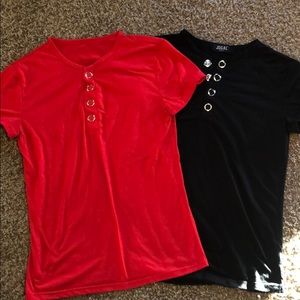 Men’s S jogal homme short sleeve 1-black & 1-red